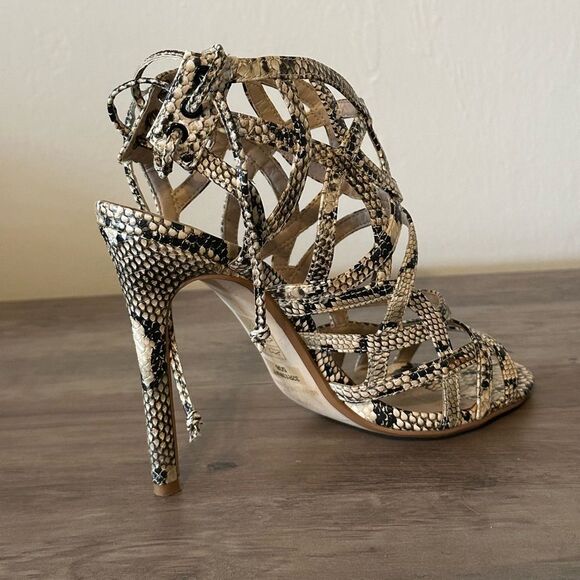 TOPSHOP - Snake Print Heels - Picture 6 of 6